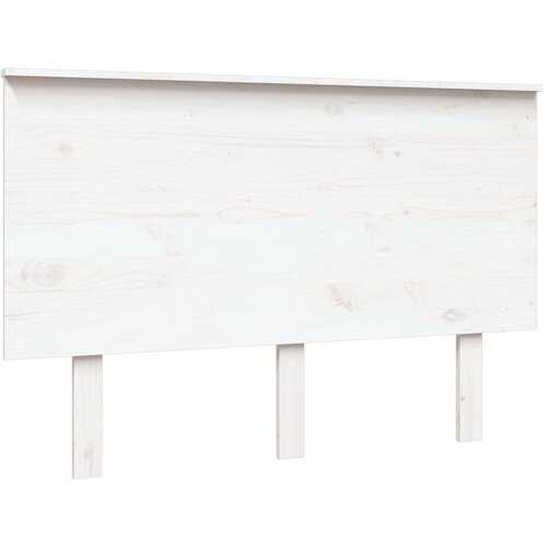 Maison Chic posteljno vzglavje - vzglavna omarica - nočna omarica belo 124x6x82,5 cm trdna borovina, (21706460) Cene