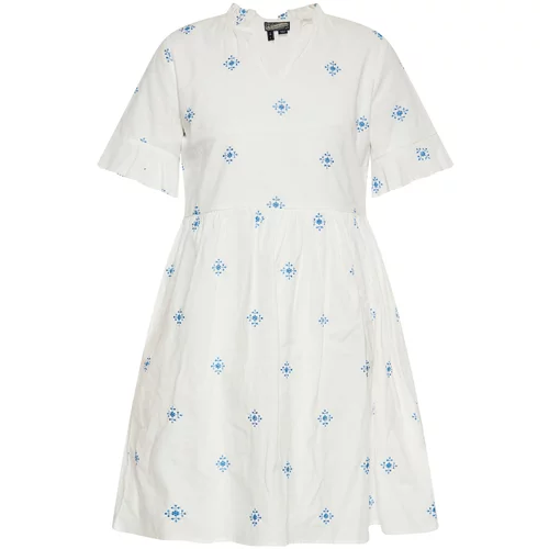DreiMaster Vintage Ljetna haljina plava / vuneno bijela