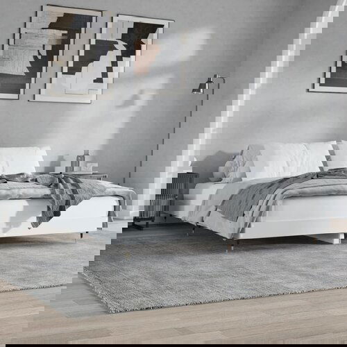 vidaXL Okvir za krevet bijeli 200 x 200 cm od konstruiranog drva Cijene