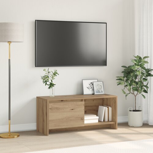 VidaXL TV stalak hrast artisan Konstruirano drvo Slike