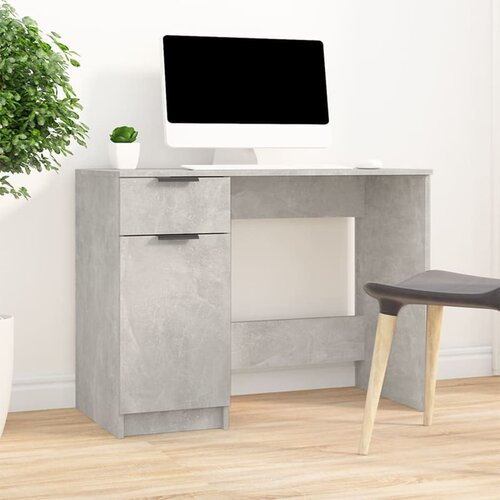 vidaXL Radni stol boja betona 100 x 50 x 75 cm od konstruiranog drva Cijene