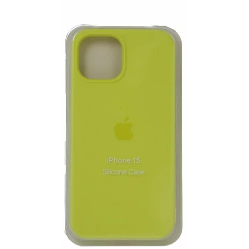  ORG Silicone Cover za iPhone 15 neon zuta