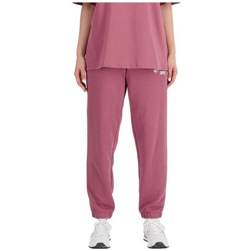 New Balance Hlače ESSENTIALS FLEECE PANT Bordo Cene