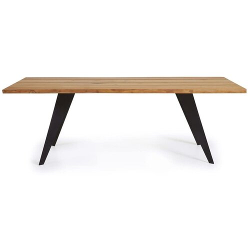 Kave Home Jedilna miza z mizno plo&amp;scaron;čo v hrastovem dekorju 90x160 cm Koda &amp;ndash; Slike