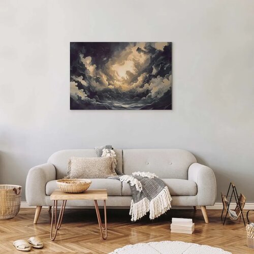 Slika - Epic Light Play: The Sun Battling for Dominance Over the Clouds 120x80 Cijene