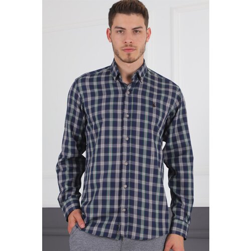 Dewberry G718 DERBERRY MEN&amp;#039;S SHIRT-NAVY BLUE Slike