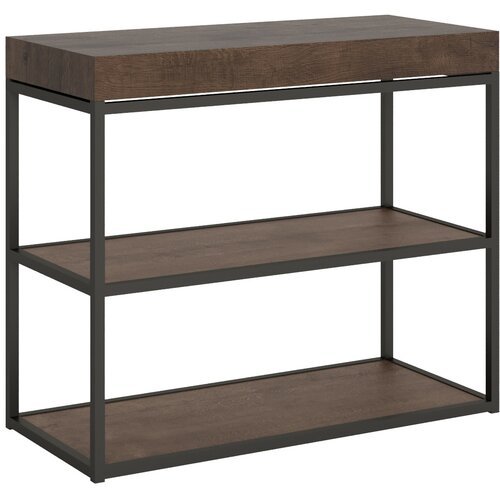 Ityhome 90 x 77 konzolna miza rjava, (20847904) Slike