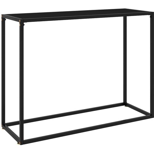  Konzolni stol crni 100 x 35 x 75 cm od kaljenog stakla Cene
