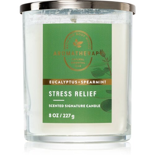 Bath &amp;amp; Body Works Eucalyptus Spearmint mirisna svijeća Stress Relief 227 g Slike