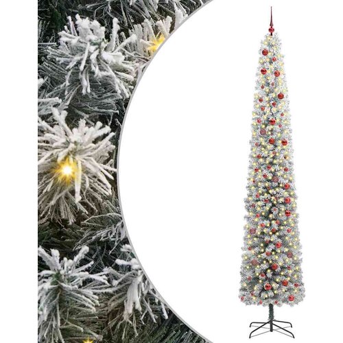 vidaXL Umestno božično drevo Zelena 300 cm PVC in Jeklo in Plastika Cene