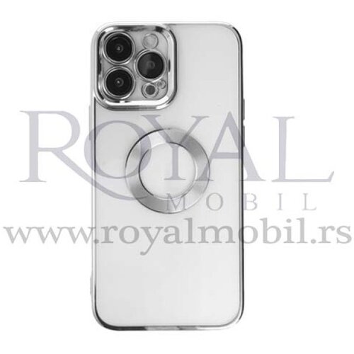  futrola circle metalik za iphone 14 pro (6.1) srebrna Slike