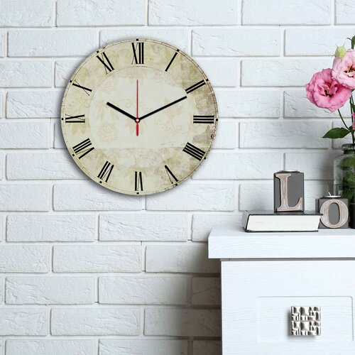 Opviq Zidni sat MDF 30cm &scaron;areni Cijene