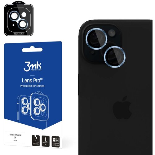 3mk ZA&amp;Scaron;ČITA ZA LEČE PRO BLUE ZA APPLE IPHONE 15 KALJENO STEKLO, (21977573) Slike
