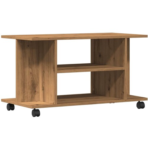 Maison Chic TV omarica - TV enota - Televizijska omarica s kolesci artisan hrast 80x40x45 cm inženirski les, (21701635) Cene