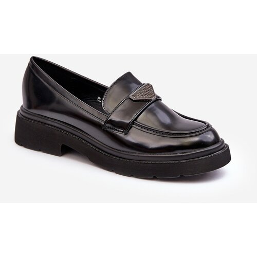 Boto Women's Loafers Moccasins On A Flat Heel Black Venla Cijene