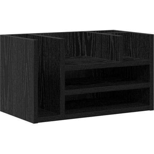 vidaXL organizator za stol crni hrast 44.5x24x25 cm obrađeno drvo Cijene