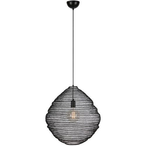 Markslöjd Črna viseča svetilka s kovinskim senčilom ø 50 cm Tazza – Cene