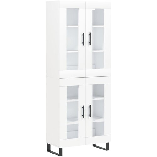 Maison Chic Visoka omara - Komoda - Predalnik bela 69,5x34x180 cm inženirski les, (21719890) Slike