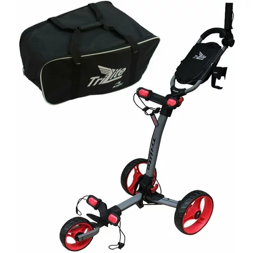 Axglo TriLite SET Grey/Red Ročni voziček za golf