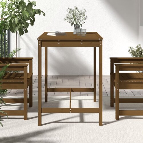  Vrtni stol boja meda 121x82,5x110 cm od masivne borovine Slike