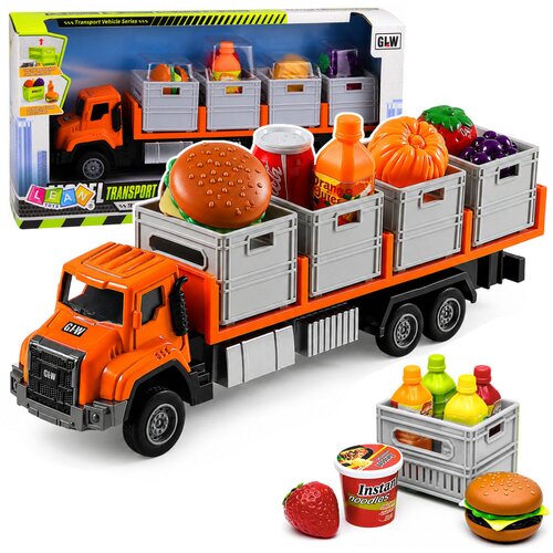 Orange Food Transport Truck 1:55 Cene
