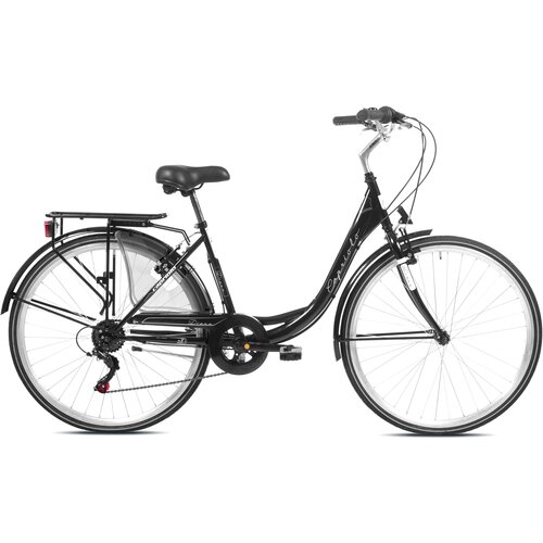Capriolo Gradski bicikl Diana, 18"/28", Crno-beli Cene