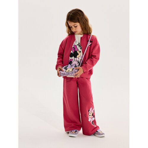 Sinsay Pamučna bomber dukserica s printom Minnie Mouse Slike