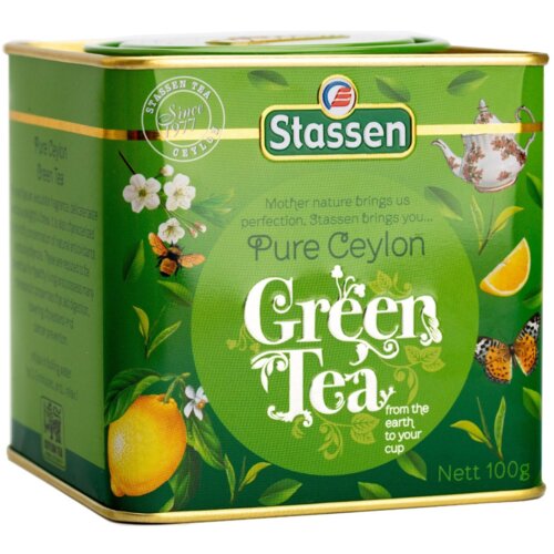 Stassen pure ceylon green tea - čist zeleni cejlonski čaj limenka 100g Cene