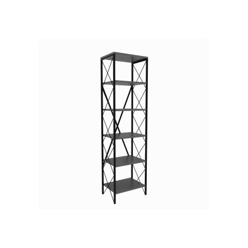 Hanah home polica za knjige suadiye - anthracite anthraciteblack bookshelf Slike