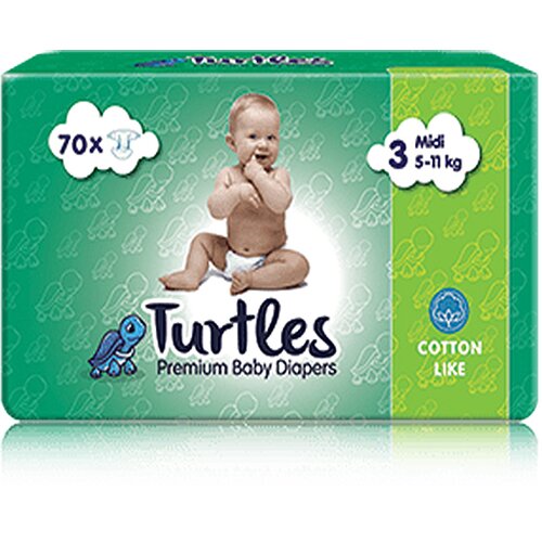 Turtles baby pelene za bebe midi 3 Slike