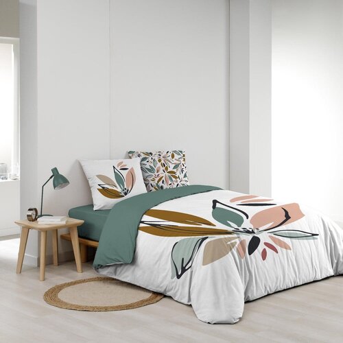 Douceur d int&amp;eacute;rieur Bijela pamučna posteljina za bračni krevet/za produženi krevet 240x220 cm Octavia &amp;ndash; Slike