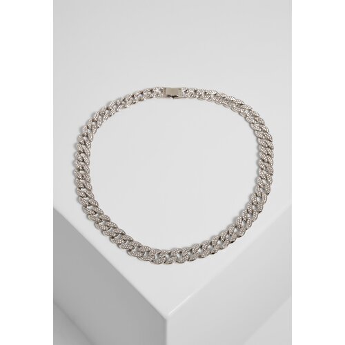 Urban Classics Necklace with stones - silver color Slike