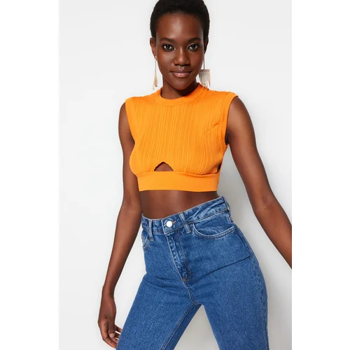 Trendyol Blouse - Orange - Fitted