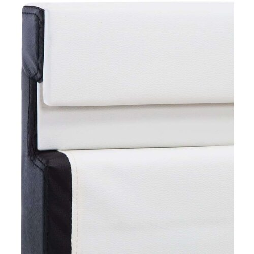  Posteljni okvir LED belo umetno usnje 140x200 cm Slike