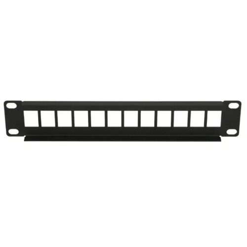 Extralink Patch panel, 12 portova, Modularni, Crni, Metal Slike