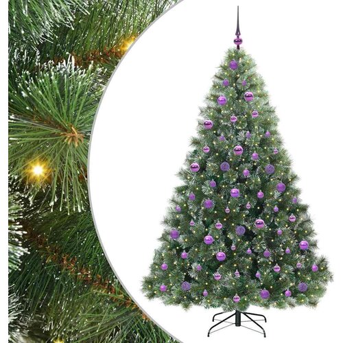 VidaXL Umjetno božićno drvce s stalakom Zelena 180 cm PE i PVC Slike