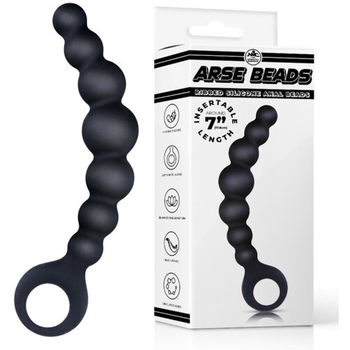 NMC Anal Analne Kroglice Nmc Arse Silicone Beads Black 18,5 Cm Cene