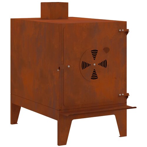  &amp;Scaron;tednjak za kampiranje 35x50x60 cm Corten čelik Slike