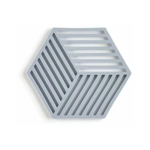 Zone sivo-plavi silikonski podmetač za lonce Hexagon