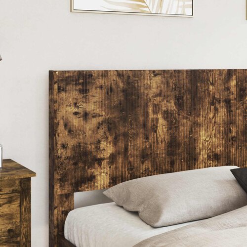  Krevetna konstrukcija s pohranom i uzglavljem Dimljeni hrast Smeđa 180 x 200 cm Slike