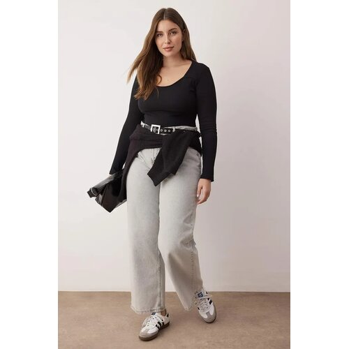 Trendyol Ženska bluza Tbbaw26Af00057, Crna Cene