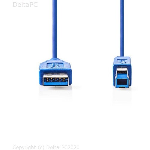 Nedis USB 3.0 Kabel - A Muski - B Muski - 2.0 m - Plavi Slike