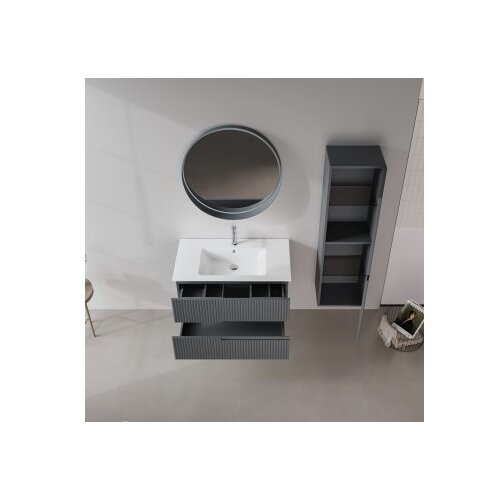 Hanah home Kupatilski ormarić sa umivaonikom i ogledalom (2 komada) Moonlight 90 v2 392 Slike
