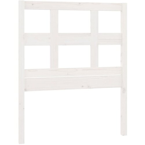 Maison Chic posteljno vzglavje - vzglavna omarica - nočna omarica belo 95,5x4x100 cm trdna borovina, (21705638) Slike