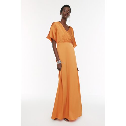 Trendyol Ženska haljina TPRSS22AE0076/Orange Cene