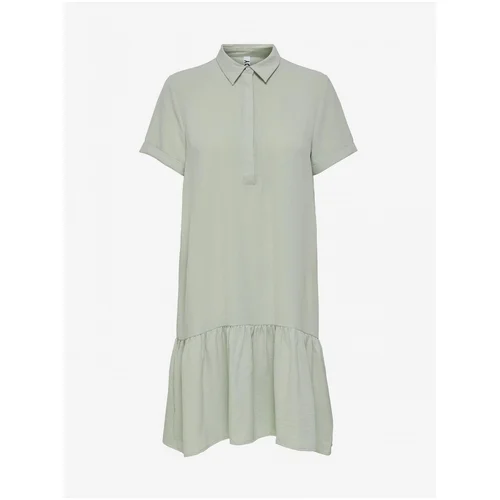 JDY Light gray shirt dress with frills Lion - Women
