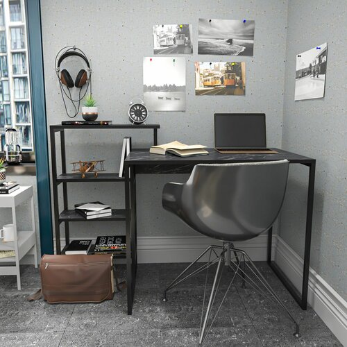 HANAH HOME rino - black black study desk Slike