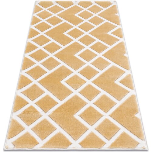 RugsX Preproge Preproga AKRIL VALS 3232 Geometrija prostorski 3D 70x140 cm Rumena Cene