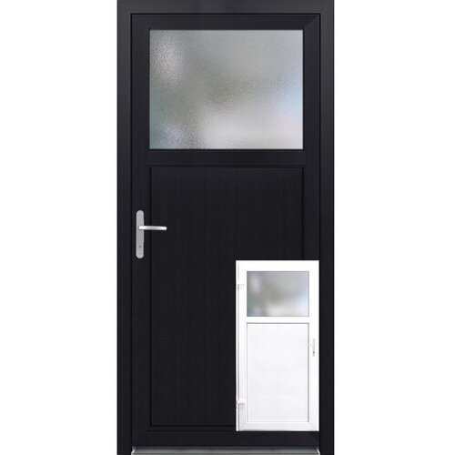  stranska vhodna vrata iz umetne mase 98 cm x 198 cm K504 levo bela/antracit Cene