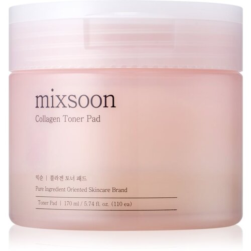 Mixsoon Collagen tonizirajoče blazinice za posvetlitev in zgladitev kože 110x1 kos Slike